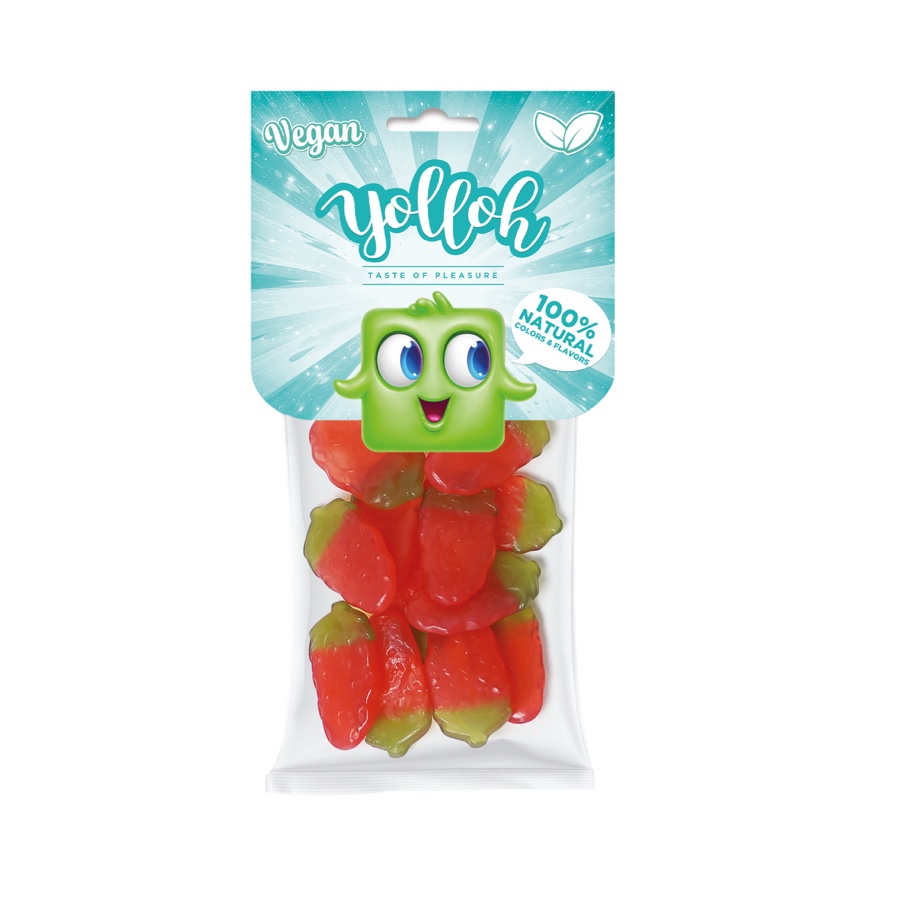Yolloh® Strawberries — Vegan candy
